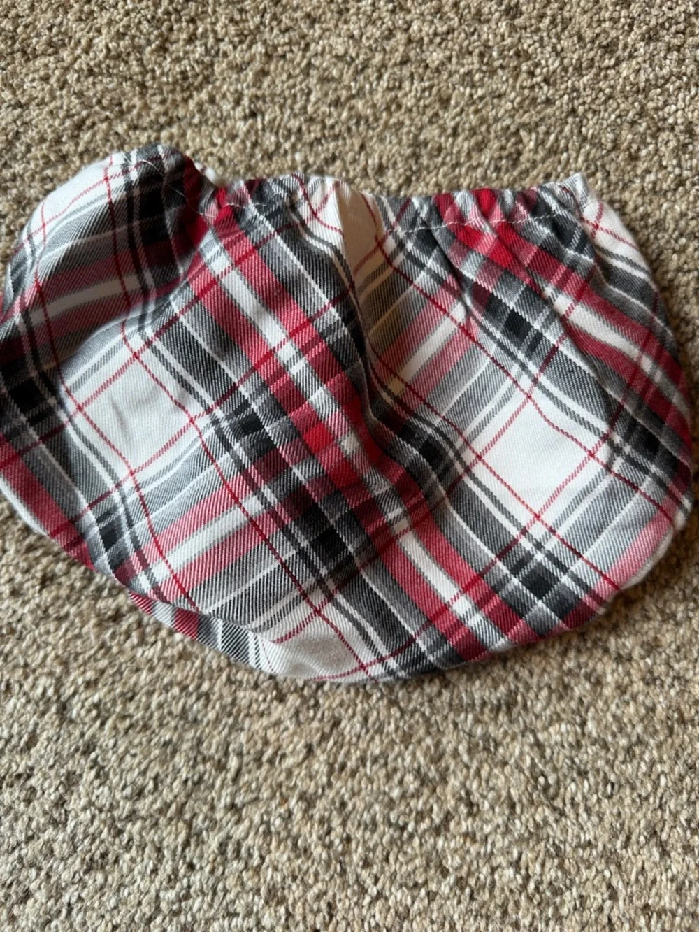 Children’s Place | Red, White & Black Plaid Dress w/ Velvet Trim & Bloomers - Picture 8 of 10